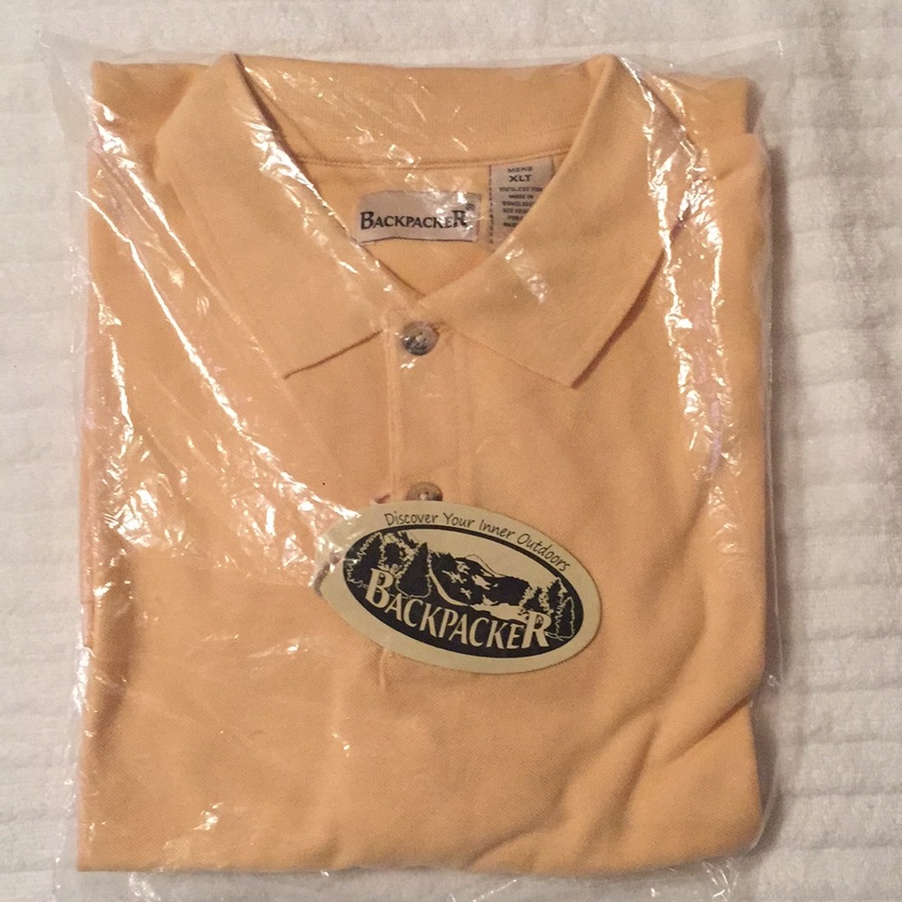 NWT polo shirt sort sleeved. Size XLT Banana yellow